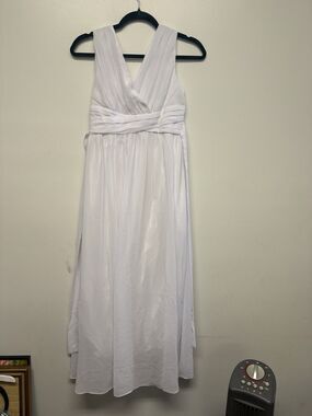 Rose happy Women’s Size 14 White Cocktail Dress Ankle Length - Preowned